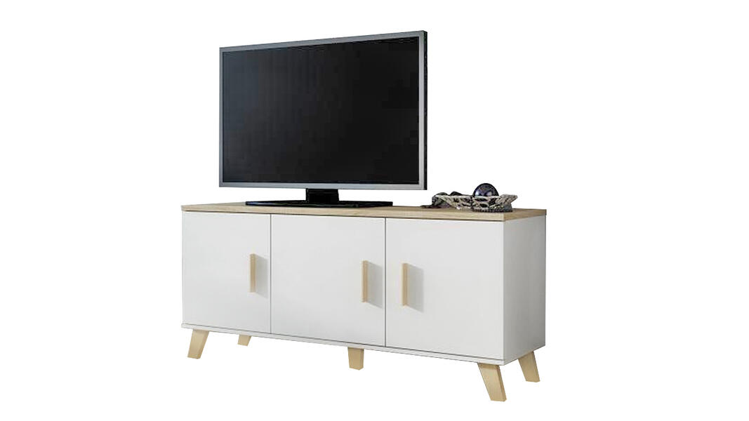 Комод Мелания 3 Белый 101/ Клен 375 150*45*69 см, Белый   Фиеста