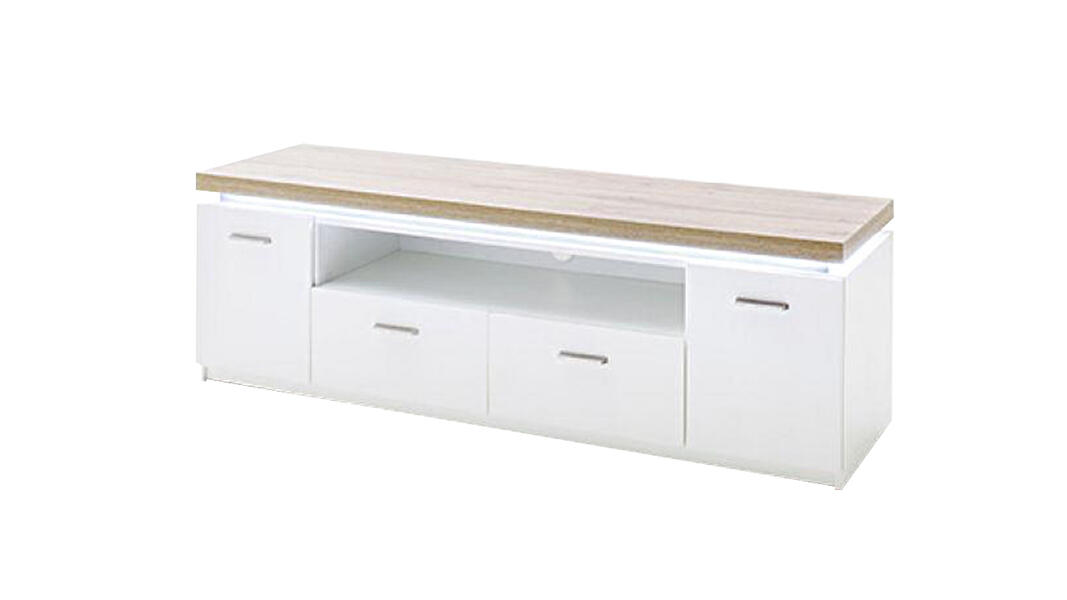 ТВ-тумба Лия 2 Белый 101/ Дуб золотой крафт 003 156*44*50 см, Белый   Фиеста