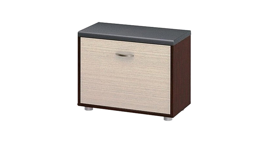 Обувница Том 2 Дуб молочный 8622/ Венге Цаво 3354 60*30*47 см, Коричневый   Фиеста