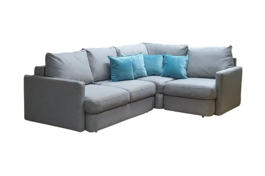 Угловой диван Стелф малый (л791) 231*185*90 см,   Тик так Фиеста в наличии