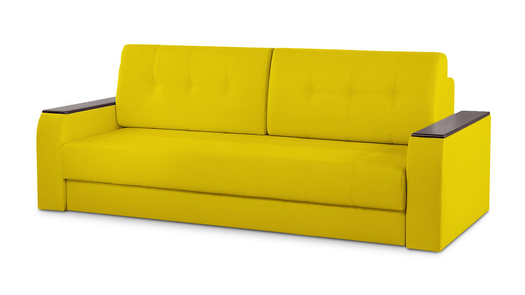 Диван Арго Лайт Galaxy Yellow 230*94*80 см, Желтый Экокожа Еврокнижка Фиеста