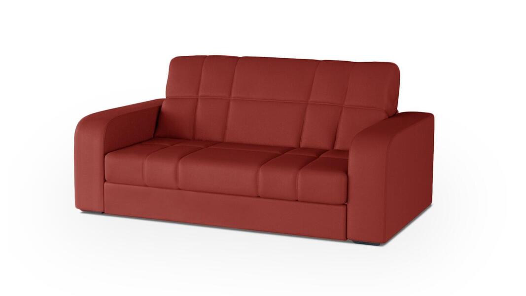 Диван Конрад Лайт Galaxy Red 183*105*88 см, Красный Экокожа Аккордеон Фиеста