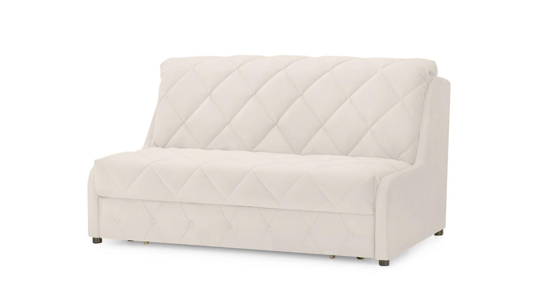 Диван Римус 2 Vivaldi 02 138*110*92 см, Белый Велюр Аккордеон Фиеста