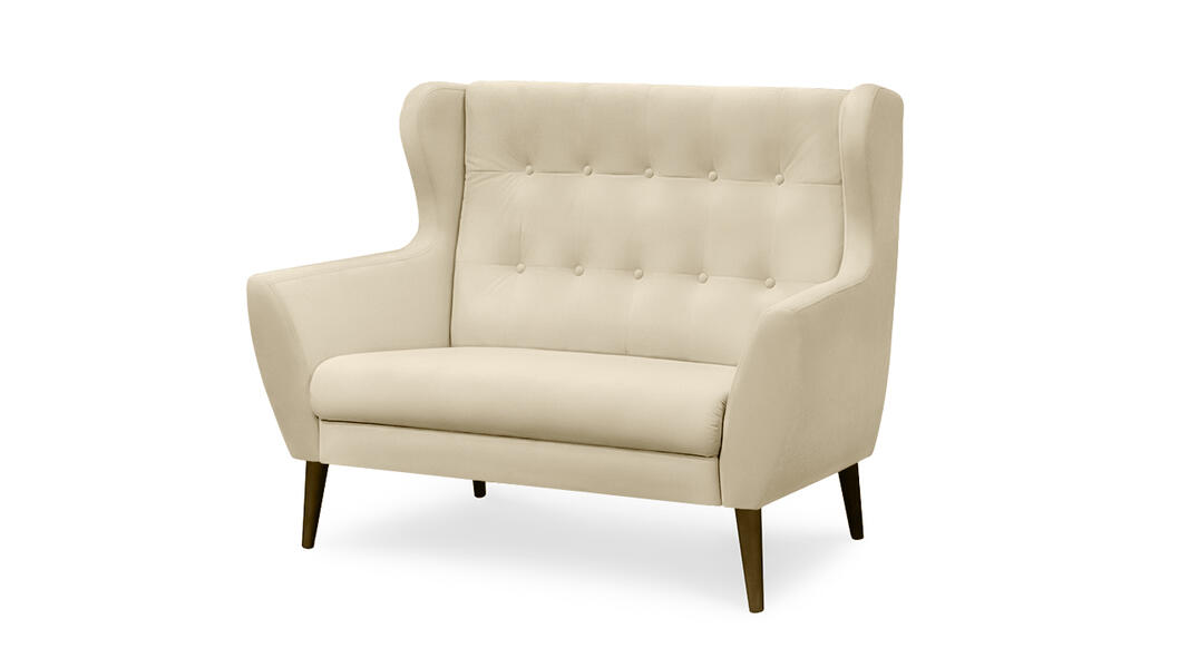 Диван Ньюкасл Vivaldi 03 141*85*105 см, Бежевый Велюр Нераскладной Фиеста