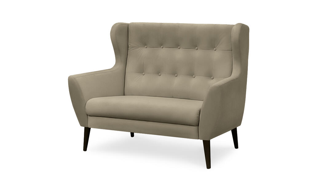 Диван Ньюкасл Vivaldi 21 141*85*105 см, Коричневый Велюр Нераскладной Фиеста