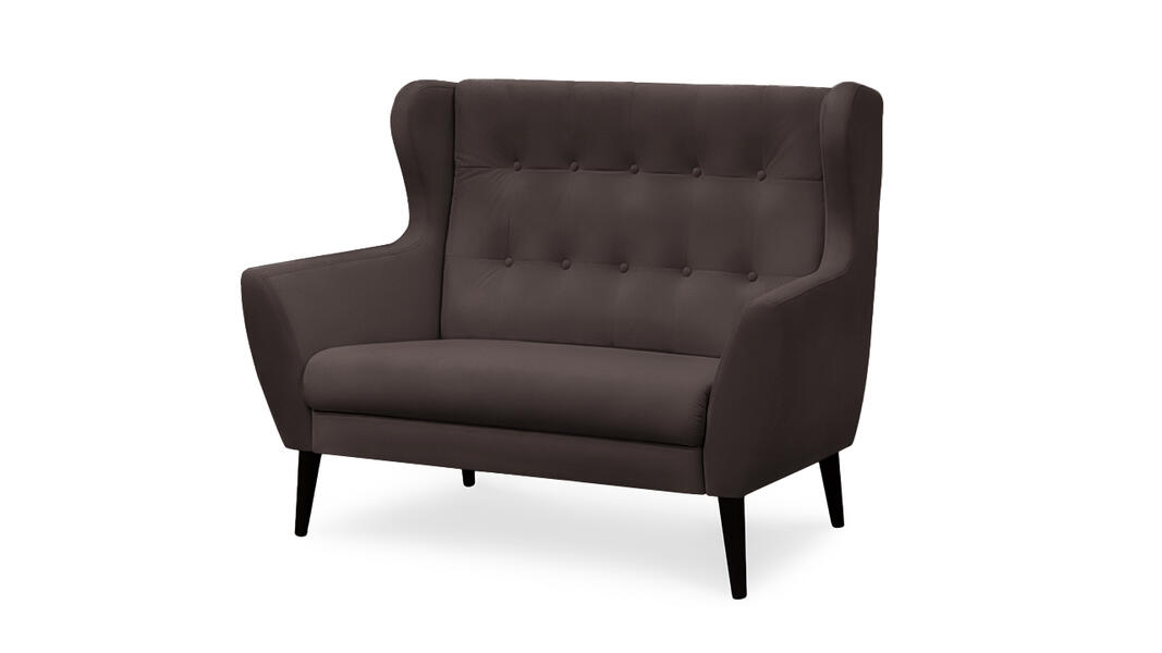 Диван Ньюкасл Vivaldi 25 141*85*105 см, Коричневый Велюр Нераскладной Фиеста