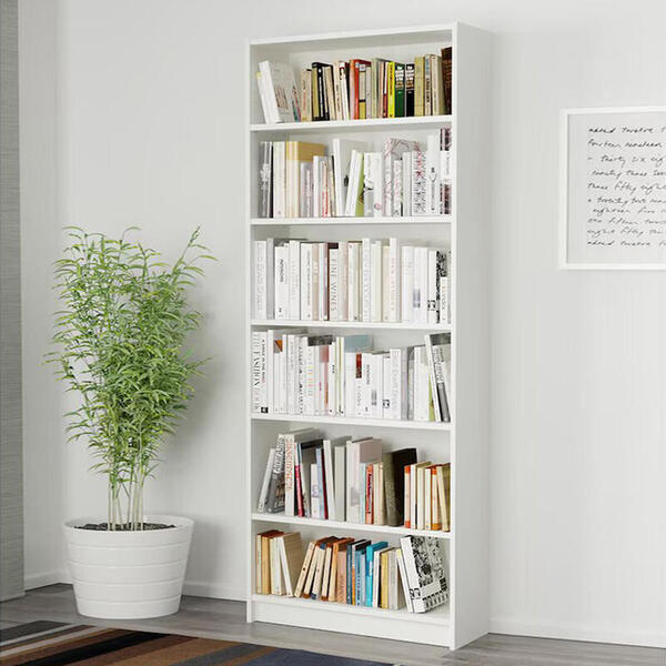 Стеллаж Билли 01 Белый Фасадный 0101 80*28*202 см, Белый   Фиеста