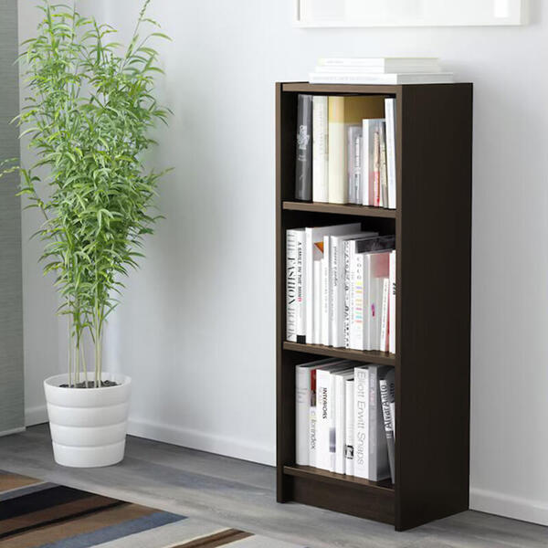 Стеллаж Билли 08 Венге Цаво 3354 40*28*106 см, Черный   Фиеста