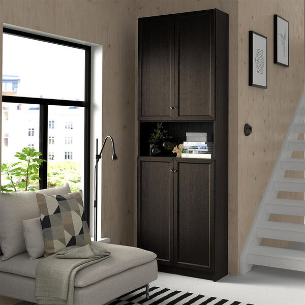 Стеллаж Билли 22 Венге Цаво 3354 80*30*237 см, Коричневый   Фиеста