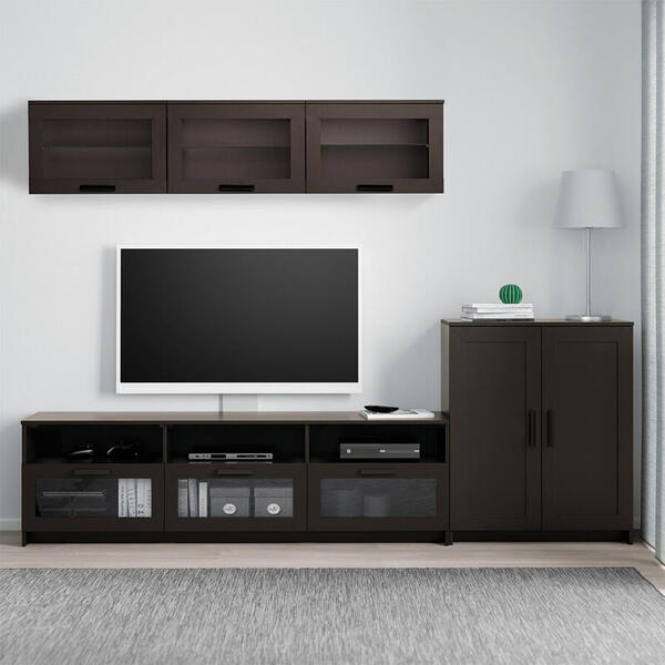 Стенка Билли Венге Цаво 3354 258*41*190 см, Черный   Фиеста