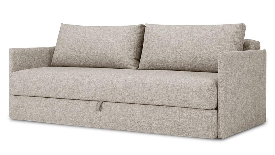 Диван Коя Лайт Strong Plus 01 208*94*80 см, Бежевый Рогожка Еврокнижка Фиеста