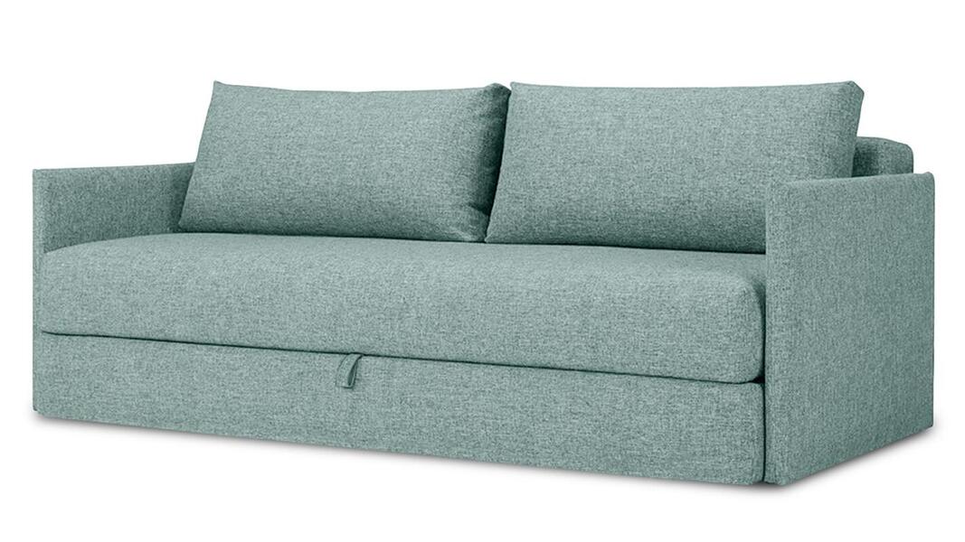 Диван Коя Лайт Strong Plus 07 208*94*80 см, Зеленый Рогожка Еврокнижка Фиеста