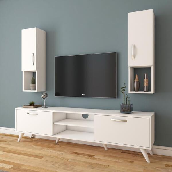 Гостиная Милана 2 Белый 101 180*35*180 см, Белый   Фиеста