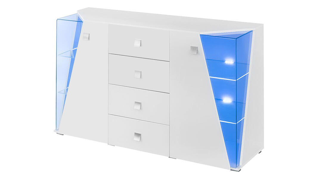 Комод Сапфир 3 Белый 101 150*45*100 см, Белый   Фиеста