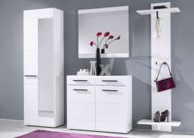 Прихожая Одетта Белый 101 240*34*220 см, Белый   Фиеста