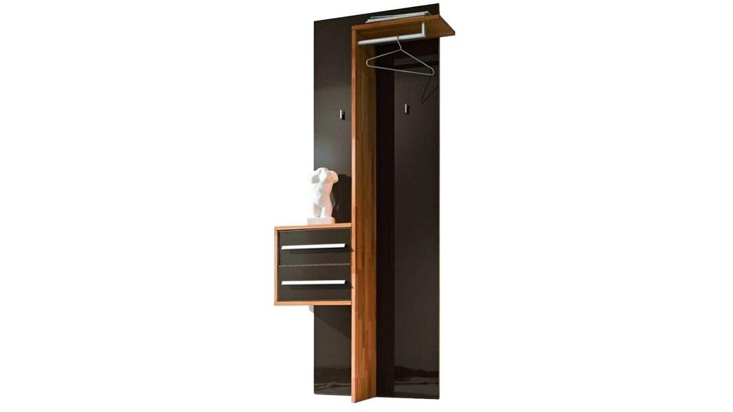 Прихожая Присси Вишня оксфорд 88/ Венге Цаво 3354 80*34*220 см, Коричневый   Фиеста