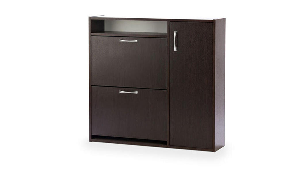 Обувница Шет Венге Цаво 3354 92*23*88 см, Коричневый   Фиеста