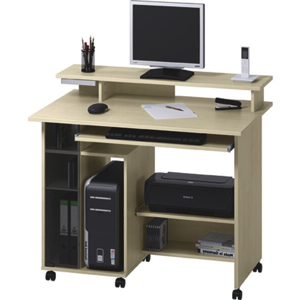 Компьютерный стол 20 Береза снежная 1715 105*67*94 см, Белый   Фиеста