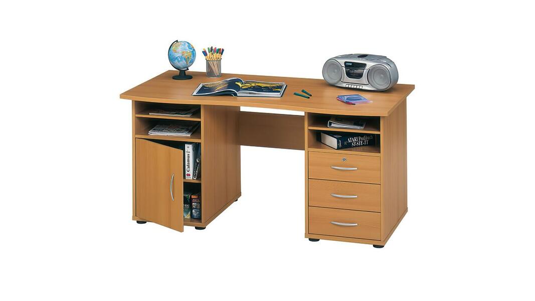 Компьютерный стол 21 Вишня Оксфорд 88 150*74*73 см, Оранжевый   Фиеста