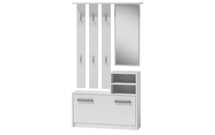 Прихожая Ава Белый 101 85*24*180 см, Белый   Фиеста