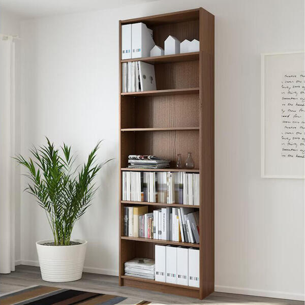 Стеллаж Билли 04 Орех Экко 9459 80*28*237 см, Коричневый   Фиеста