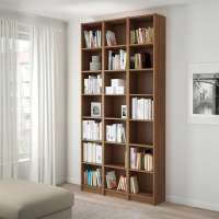 Стеллаж Билли 05 Орех Экко 9459 120*28*237 см, Коричневый   Фиеста