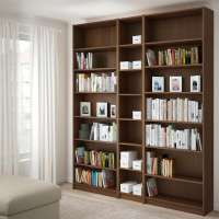 Стеллаж Билли 06 Орех Экко 9459 200*28*237 см, Коричневый   Фиеста