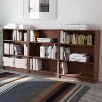 Стеллаж Билли 07 Орех Экко 9459 240*28*106 см, Коричневый   Фиеста