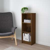 Стеллаж Билли 08 Орех Экко 9459 40*28*106 см, Коричневый   Фиеста