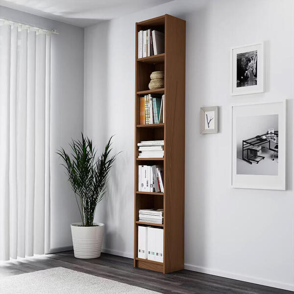 Стеллаж Билли 09 Орех Экко 9459 40*28*237 см, Коричневый   Фиеста