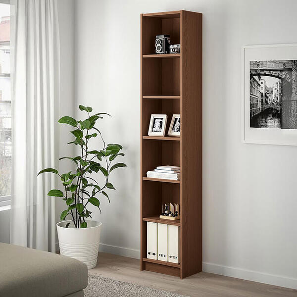 Стеллаж Билли 10 Орех Экко 9459 40*28*202 см, Коричневый   Фиеста