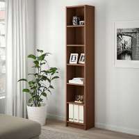 Стеллаж Билли 10 Орех Экко 9459 40*28*202 см, Коричневый   Фиеста