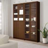 Стеллаж Билли 13 Орех Экко 9459 160*30*202 см, Коричневый   Фиеста