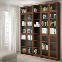 Стеллаж Билли 15 Орех Экко 9459 200*30*237 см, Коричневый   Фиеста