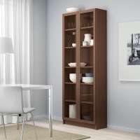 Стеллаж Билли 20 Орех Экко 9459 80*30*202 см, Коричневый   Фиеста