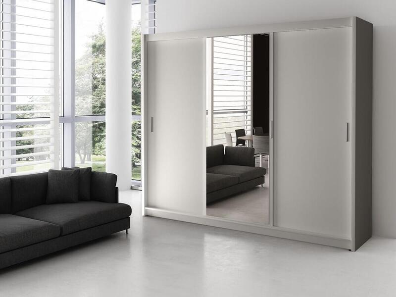 Шкаф-купе Томирис 3 Белый 101 250*61*215 см, Белый  Top Line Фиеста