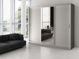 Шкаф-купе Томирис 3 Белый 101 250*61*215 см, Белый  Top Line Фиеста