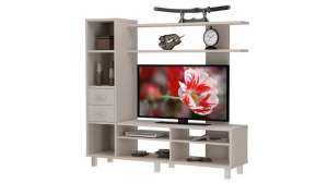 Гостиная Арима Ясень Шимо светлый 3356 155*42*147 см, Серый   Фиеста