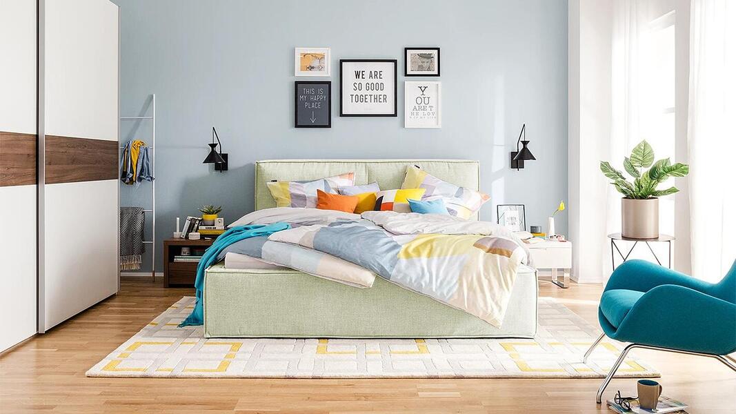 Кровать Латона Strong Плюс 01 155*235*85 см, Бежевый Рогожка Нераскладной Фиеста