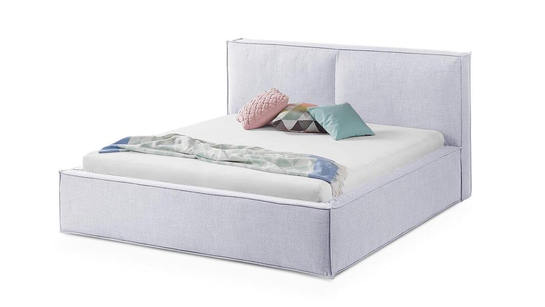 Кровать Латона Strong Плюс 04 175*235*85 см, Фиолетовый Рогожка Нераскладной Фиеста