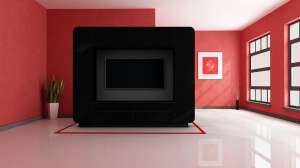 Гостиная Купертино МДФ (черная) 240*39*195 см, Черный   Фиеста