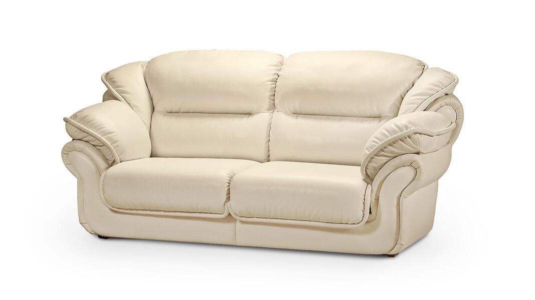 Диван Адажио Madras 22 220*110*103 см, Бежевый Натуральная кожа Нераскладной Фиеста