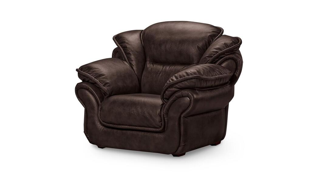 Кресло Адажио Madras Браун 128*110*103 см, Коричневый Натуральная кожа Нераскладной Фиеста