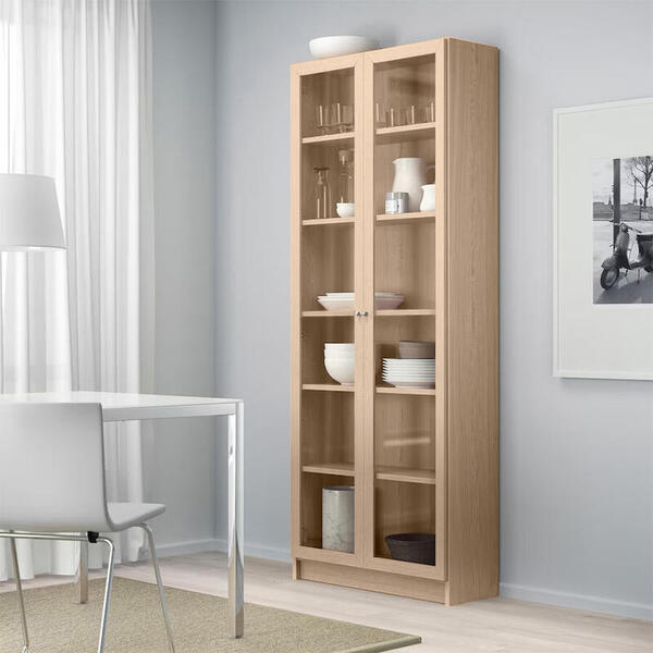 Стеллаж Билли 20 Дуб Сонома светлый 3025 80*30*202 см, Серый   Фиеста