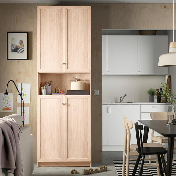 Стеллаж Билли 22 Дуб Молочный 8622 80*30*237 см, Бежевый   Фиеста