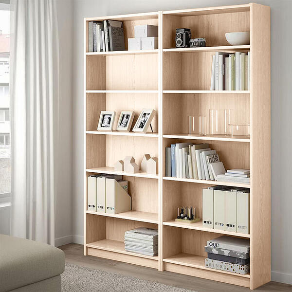 Стеллаж Билли 03 Дуб молочный 8622 160*28*202 см, Бежевый   Фиеста