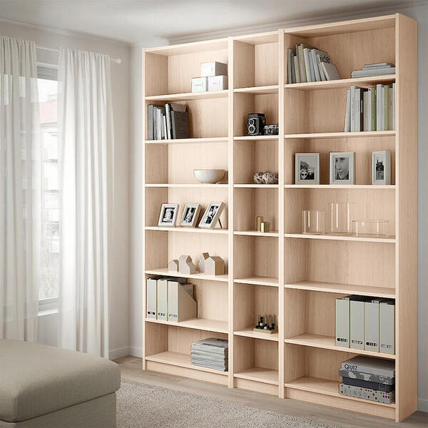 Стеллаж Билли 06 Дуб молочный 8622 200*28*237 см, Бежевый   Фиеста