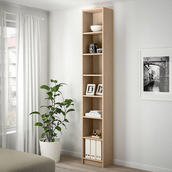 Стеллаж Билли 09 Дуб Сонома 3025 40*28*237 см, Бежевый   Фиеста