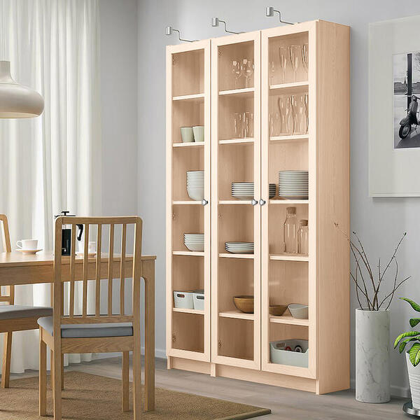 Стеллаж Билли 11 Дуб молочный 8622 120*30*202 см, Бежевый   Фиеста