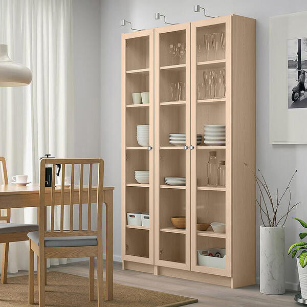 Стеллаж Билли 11 Дуб Сонома 3025 120*30*202 см, Бежевый   Фиеста